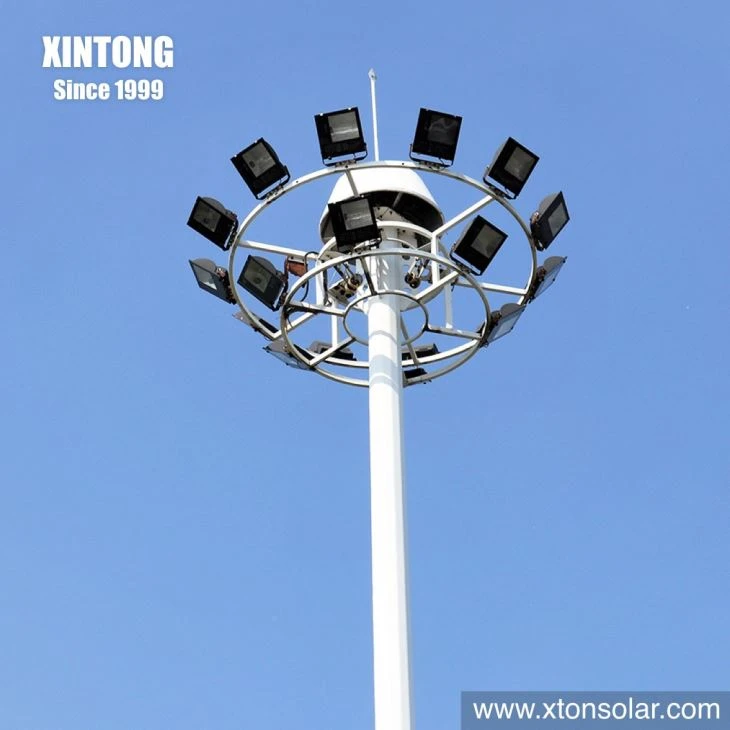 12FT High Mast Solar Galvanized Light Poles For Lighting 12FT High Mast Solar Galvanized Light Poles For Lighting
